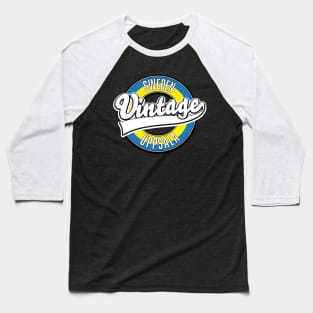 Uppsala sweden vintage style logo. Baseball T-Shirt